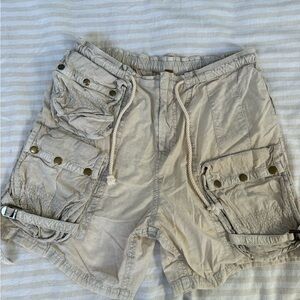 Free people Tan Cargo Shorts S